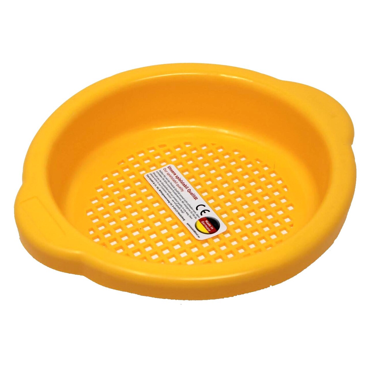Spielstabil Beach Toy for Toddlers 1.5 & Up - Small Sand Sieve Kids Sandbox Tools and Heavy Duty Sand Toys, Made in Germany